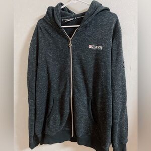 Outdoor Products Men's Charcoal Zip Hoodie Jacket